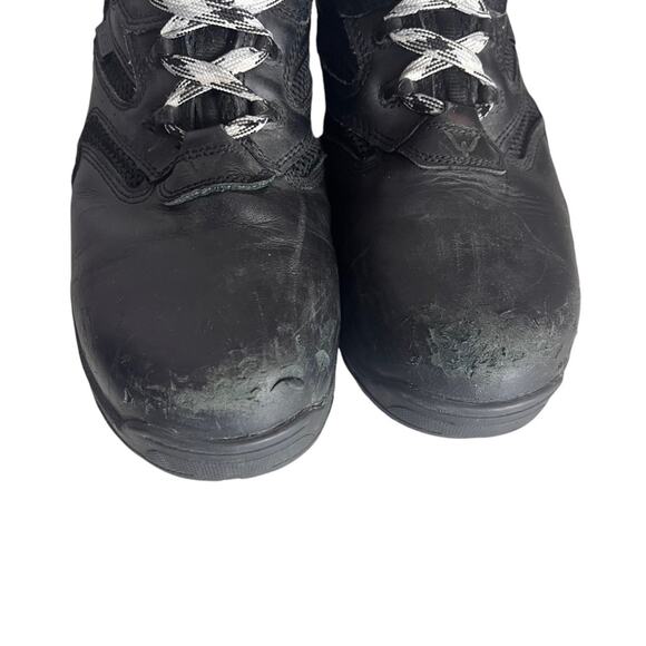 Thorogood The Deuce Leather Biker Boots Men 11 Black 8” Side Zip Combat Tactical - Picture 15 of 15